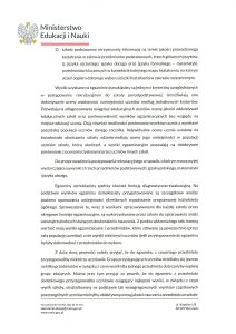 Stanowisko Departamentu Kształcenia Ogólnego i Podstaw Programowych MEiN w sprawie egzaminu ósmoklasisty 2/3